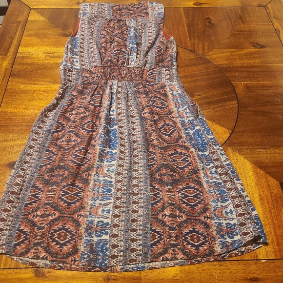 Lucky Brand Multicolored Sleeveless Dress Size Medium - Picture 5 of 6